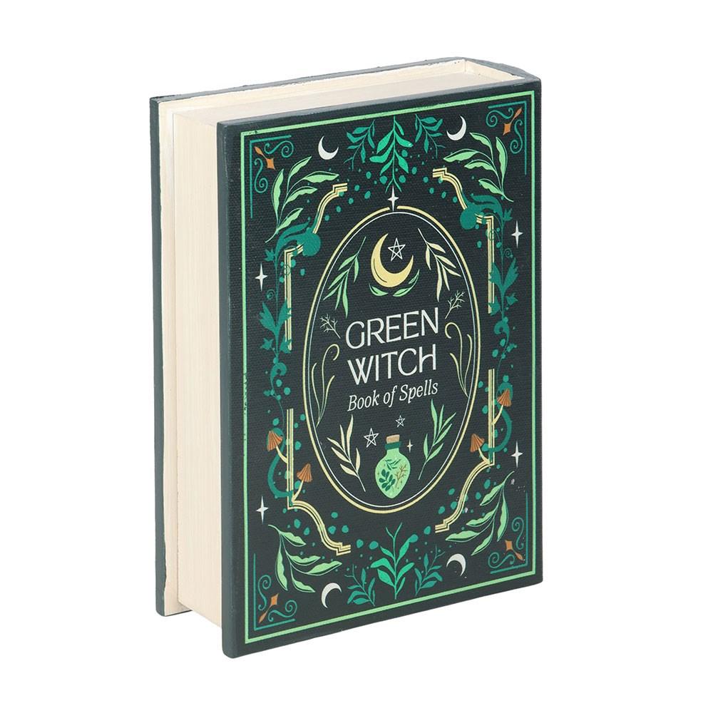 Something Different - Green Witch Book Shaped Storage Box Decoratieve opbergdoos - Groen